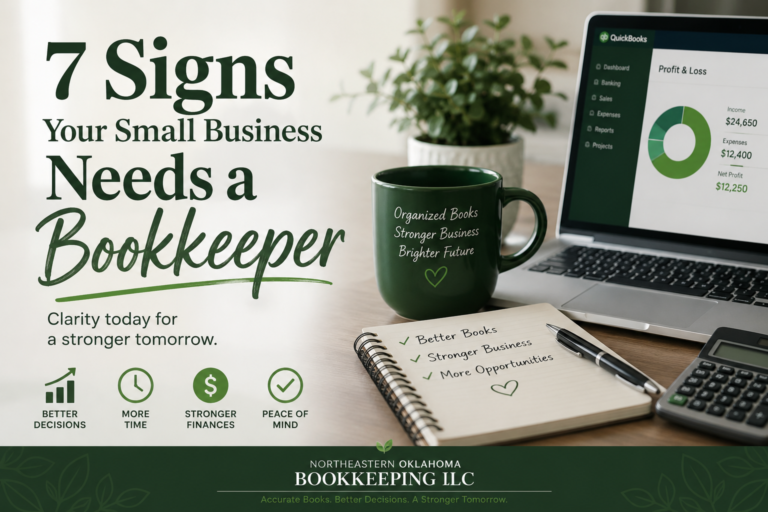 7 signs your small business needs a bookkeeper