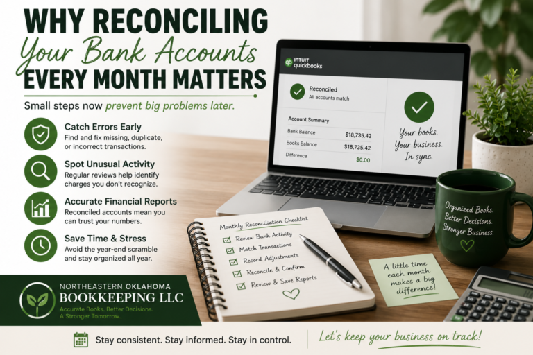 Why monthly bank reconciliation matters for small businesses