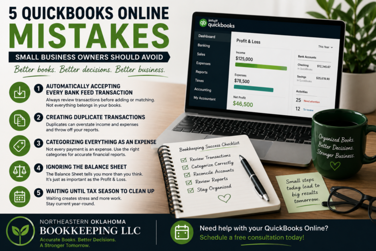 5 QuickBooks Online mistakes small business owners should avoid